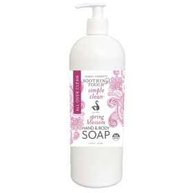 Spring Blossom Hand & Body Soap 32oz â€“ Organic, Vegan, Nourishing & Aromatic