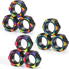 Stress Relief Gifts Fingers Magnetic Ring Fidget Toys for Anxiety Stress, Birthday Party Favors