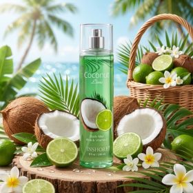 Fragrance Body Mist - Large Size 8 Fl. Oz,236 Ml - Refreshing Scented Mist With Aloe & Vitamin E For Daily Hydration (Option: Coconut Lime)
