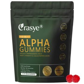 Xylitol Energy Gummies 4000mg High Concentration Mixed With Indian Ginseng, Malaysian Ginseng And Maca Root, Zero Sugar, Non-GMO, Improve Energy, (Option: 60 capsules)