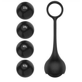 Male Glans Dumbbell Trainer, Dildo Exercise Ball, Dick Muscle Training Ball (Option: Black)