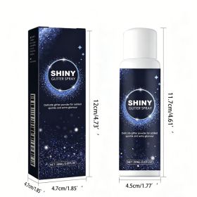 Glitter Spray,Long-Lasting Sparkle Effect Shiny Glitter Spray For Hair Body (Option: Blue)