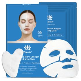 TEQUEIA Collagen Night Wrapping Mask - Bifida Ferment & Pro-Xylane Barrier Recovery For Glass Skin - 4 Sheets (Option: 1 box 4 tablets)