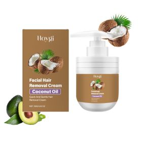 Hoygi Coconut Facial Gentle Hair Removal Cream, Facial Hair Removal For Men And Women, Gentle On Lip Hair And Beard, Non-irritating (Option: 1pcs)