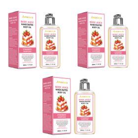 Only Supports Self Pickup With Waybill Amococo Strawberry Shortcake Body Juice Oil, 220ml Handcrafted Moisturizing Body Oil For Dry Skin, Long-La (Option: 660ml)