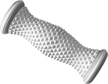 Ergonomic Foot Massager Roller - for Plantar Fasciitis Relief, Portable Reflexology Tool (Gray) (Color: GRAY)