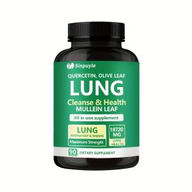 Lung Cleanse Respiratory Support Supplement Mullein Leaf Quercetin 90 Capsules (Option: 1)